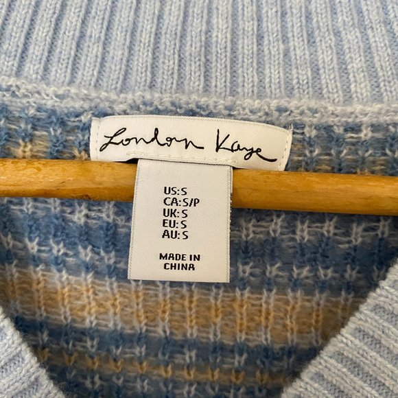London Kaye Knit Sweater Vest / Size Small - Picture 2 of 3